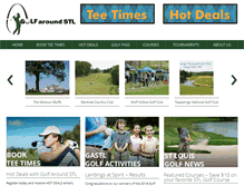 Tablet Screenshot of golfaroundstl.com